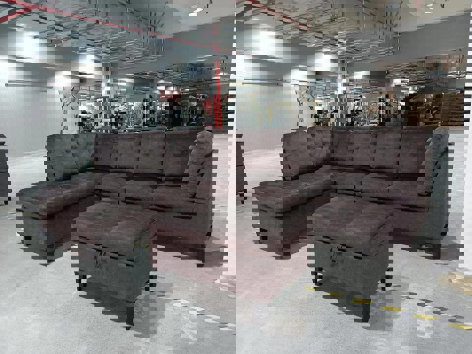 9938 SNOW BROWN LSF SECTIONAL